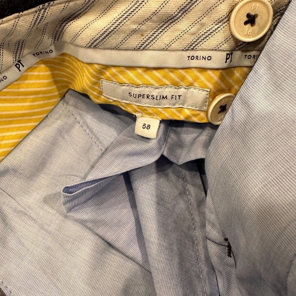 PT Torino cotton stretch denim slim fit dress pants Sz 42 Euro 58 New With Tags - Picture 7 of 7